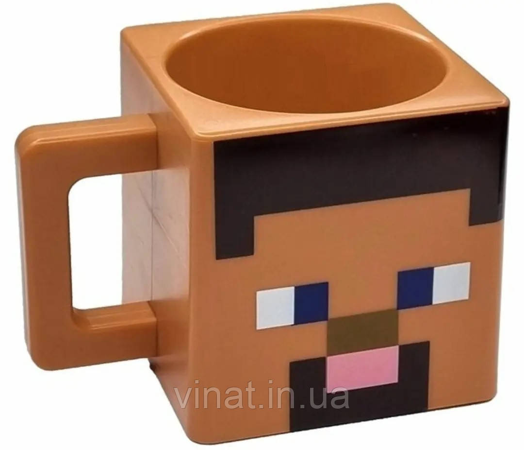 Кружка-кухоль Майнкрафт Minecraft Steve Стів Коричнева