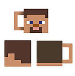 Кружка-кухоль Майнкрафт Minecraft Steve Стів Коричнева, фото 4