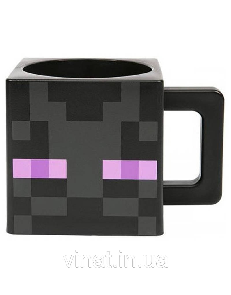 Кружка-кухоль чашка Майнкрафт Minecraft Enderman Ендермен Чорна
