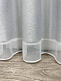 Тюль на бамбуковій основі з шеніловою вишивкою. Колір: сірий, фото 10