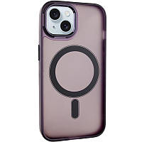 Чохол TPU+PC Lily with MagSafe для Apple iPhone 14 (6.1") Dark Purple