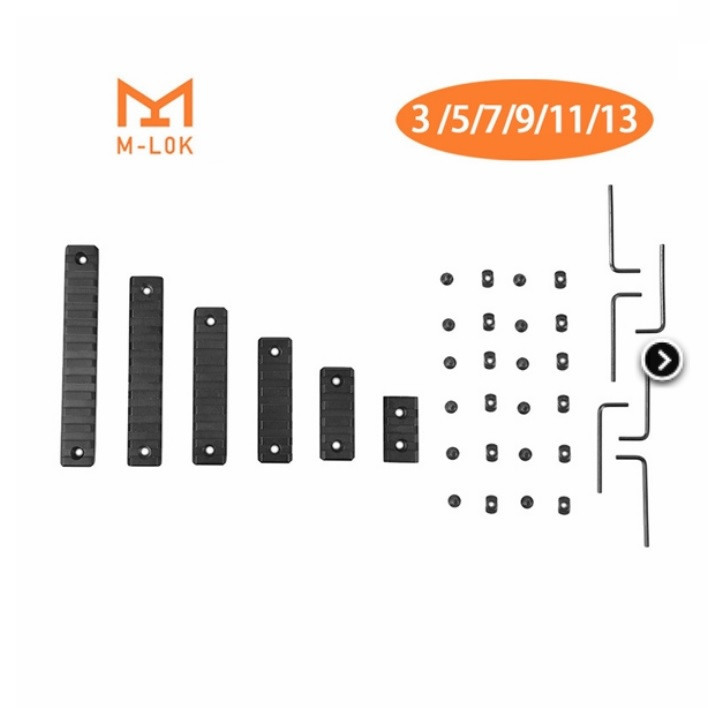 Планки для цівки M-LOK Picatinny/Weaver