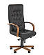 Офісне комп'ютерне крісло керівника Фідель Fidel extra MPD EX1 з дерев'яними підлокітниками Новий Стиль, фото 2