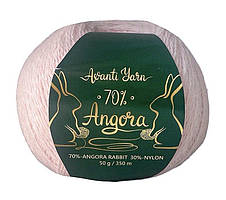 Avanti Yarn ANGORA 70 (Аванті Ярн Ангора 70) № 924 світло-персиковий (Пряжа ангора, нитки для в'язання)