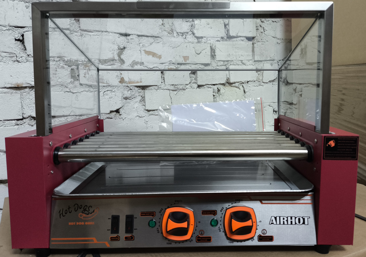 Гриль роликовий AIRHOT RG-7S із захисним склом