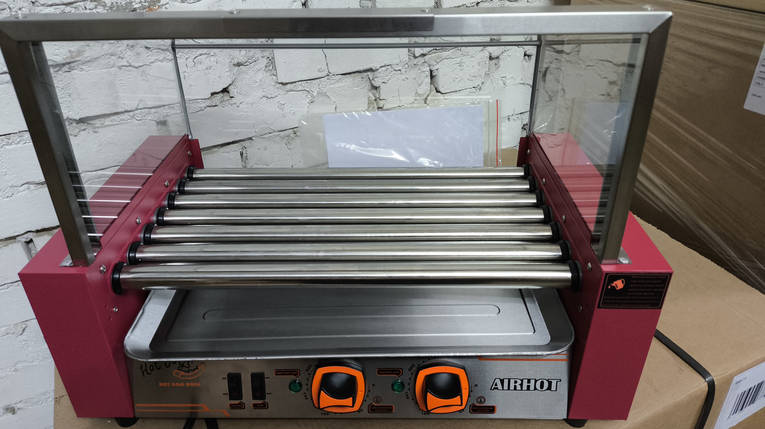Гриль роликовий AIRHOT RG-7S із захисним склом, фото 2