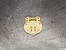 Замок фігурний. Колір "золото". 40х43мм, фото 3
