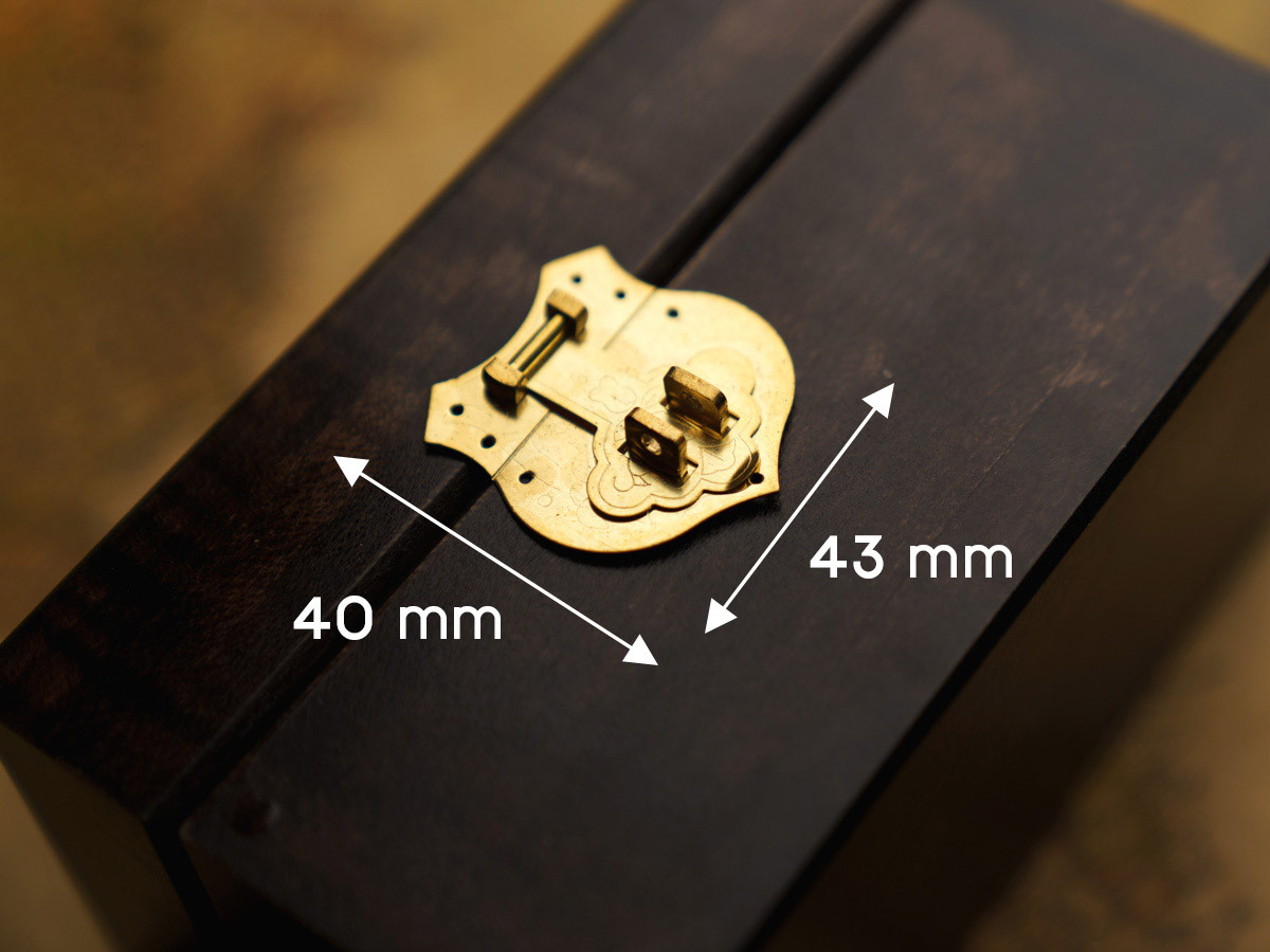 Замок фігурний. Колір "золото". 40х43мм, фото 1