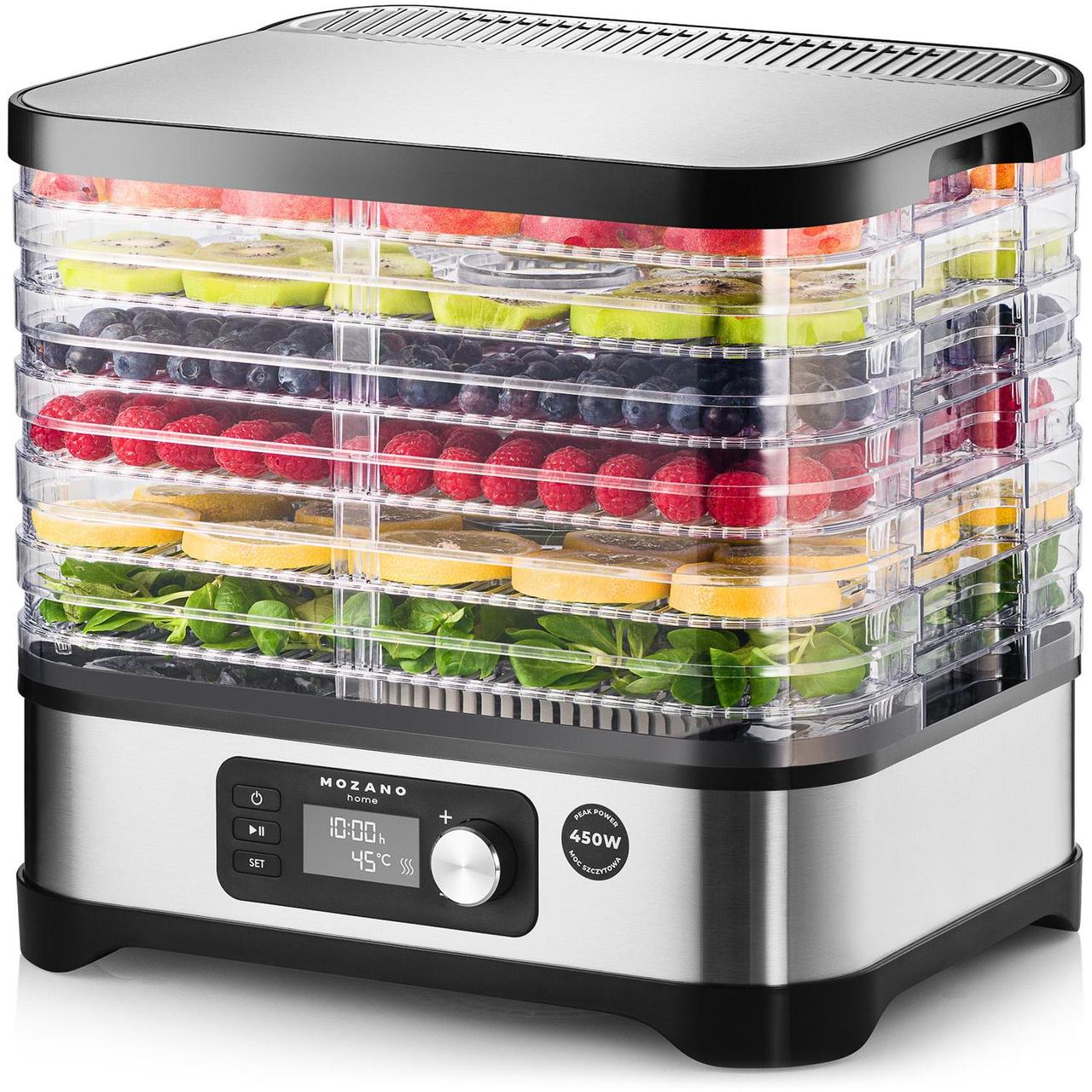 Сушарка дегідратор для харчових продуктів Mozano PRO Dehydrator 450 Вт