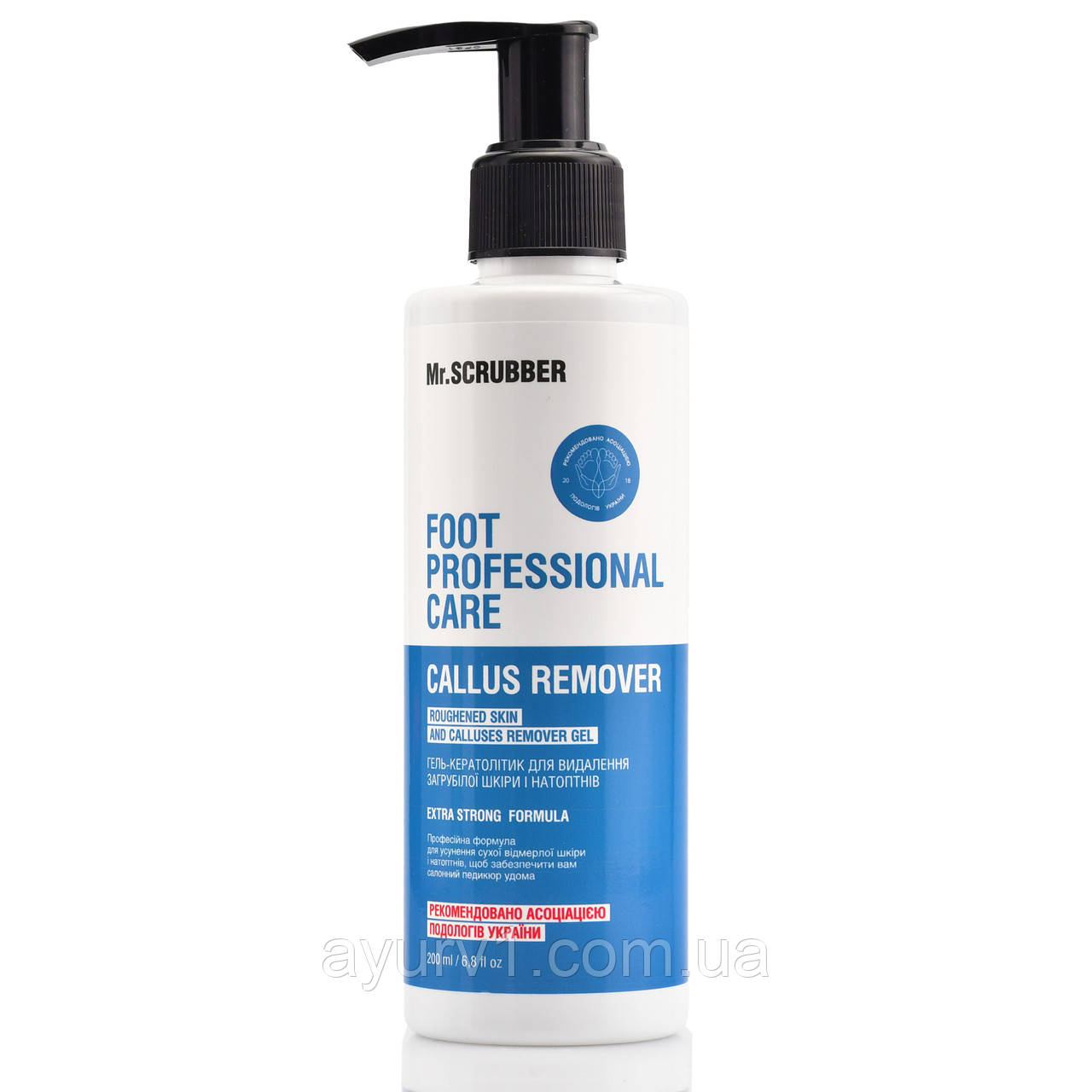 Гель-кератолітик для видалення загрубілої шкіри та натоптишів, Foot Professional Care, Mr.Scrubber, 200 мл