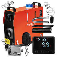 Автономний дизельний обігрівач 9кВт 12В Kraft&Dele KD11782 з можливістю підключення адаптера 230В