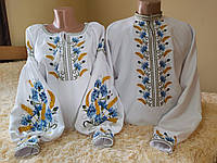 Сімейні вишиванки для двох. Колосок