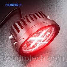 Aurora ALO-R4T3-ER LED-фара (2шт.) 10см 40W - ближнього світла, DRL-червоний, світлодіодна кругла