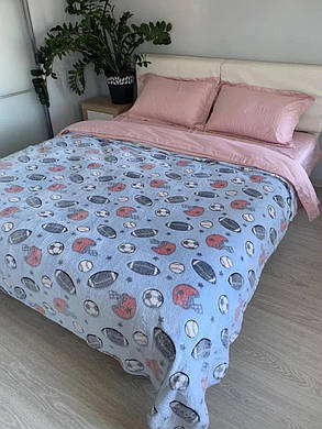 Плед з мікрофібри "День-ніч" футбол (світиться у темряві) 150х210см., фото 1