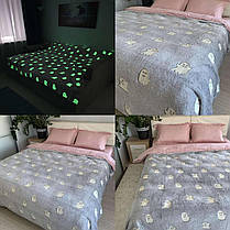 Плед із мікрофібри День ніч Привиди світиться у темряві 200х220см, фото 4