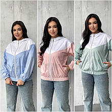 Жіноча вітрівка великі розміри