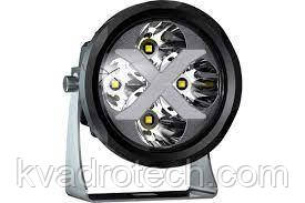 Aurora ALO-R4T3-PG LED фара (2 шт.) 10см 40W - дальньогр світла, DRL-зелений, світлодіодна кругла