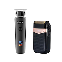 Комбо-набір VGR Professional Trimmer & Shaver (V-937-M-BL+V-331-Black)