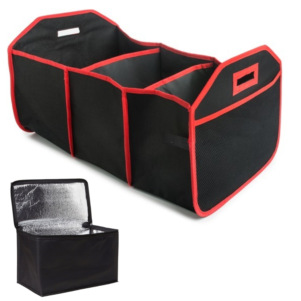 Складаний органайзер для авто з термосумкою CarBag CoolerOrganizer Набір для зберігання на 3 відділення в багажник