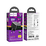 Мережевий зарядний пристрій Hoco CS34A 2USB QC 18W+USB to Micro, фото 7