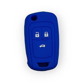 Чохол для ключа Chevrolet синій