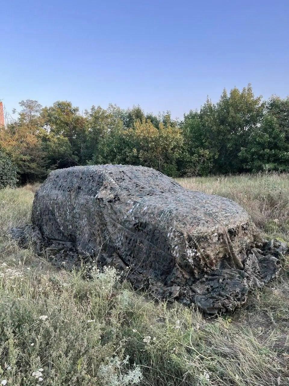 Маскувальна сітка 3х6 зелена з коричневим для автомобіля, пікапа, позашляховика та техніки. Камуфляж №5