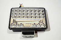 Фара LED прямокутна 144W 6000K (48 діодів) (15 см х 11см  х 3см) (ближний + дальний), фото 4