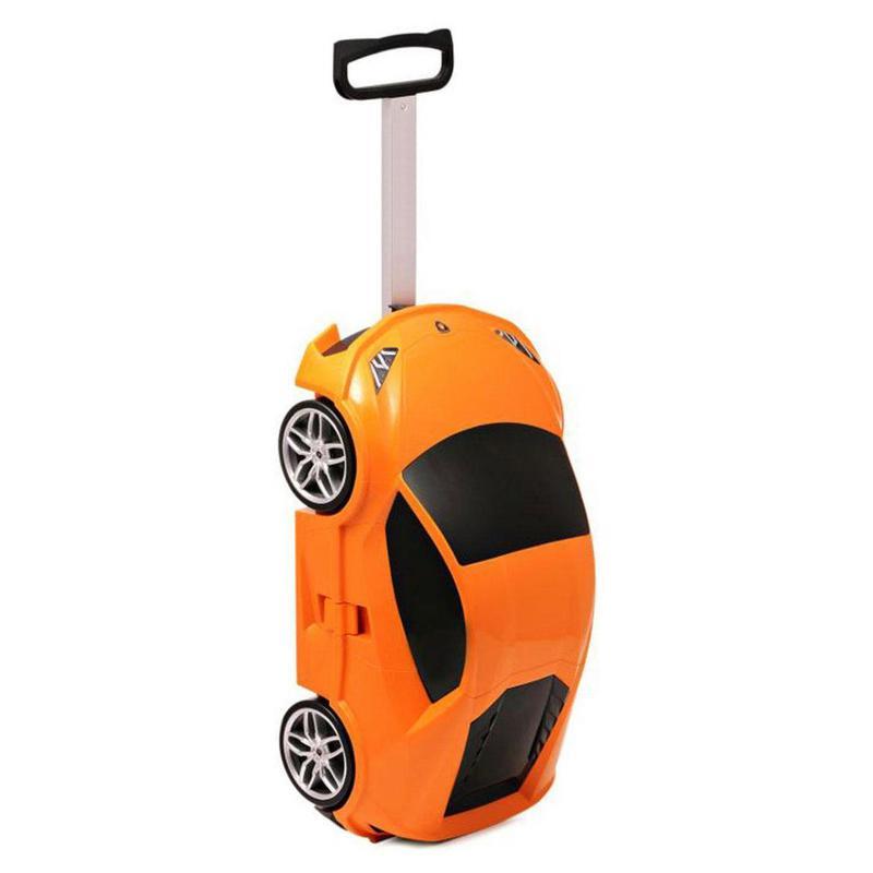 Валіза на колесах машинка Lamborghini huracan жовтогаряча, «Ridaz» (91002W-Orange)