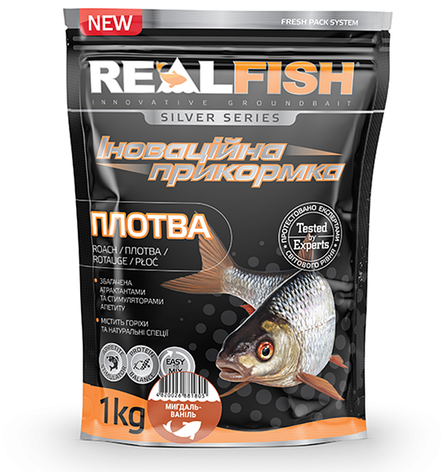Прикорм RealFish Плотва (Міндаль-ваніль) 1кг, фото 1