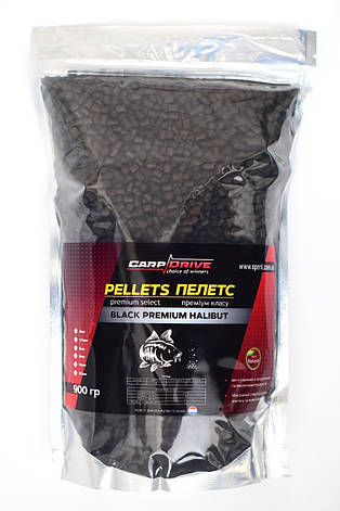 Пелетс, пелетс для коропа, пелети Carp Dream Black Premium Halibut (преміум класу) 4,5 мм 900гр, фото 1