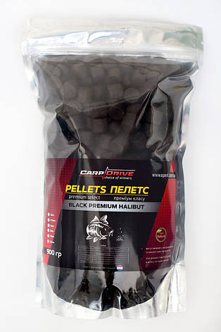 Пелетс короповий, пелетс для риболовлі, пелети Carp Dream Black Premium Halibut (преміум класу) 14 мм 900гр, фото 1