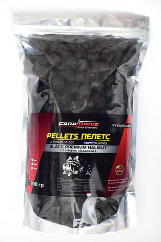 Пелети короповий, пелет для риболовлі, пелети Carp Dream Black Premium Halibut ( з отвором) 14 мм 900 гр., фото 1