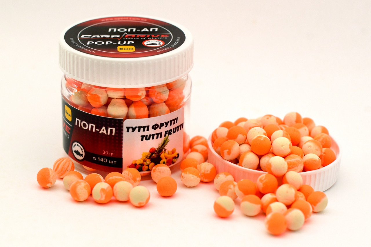 Плаваючий Бойл, поп ап для риболовлі, поп ап Тутті Фрутті (Tutti fruit) 8мм Carp Dream