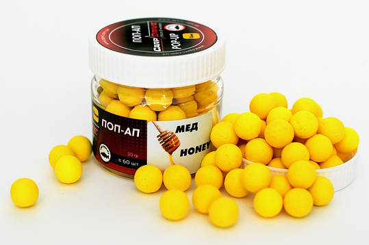 Плаваючий Бойл, поп ап для риболовлі, поп ап Мед (Honey) 10 мм Carp Dream, фото 1