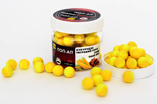 Плаваючий Бойл, поп ап для риболовлі, поп ап Кукурудза-Тигровий Горіх (Corn-Tiger Nut) 10 мм Carp Dream, фото 1
