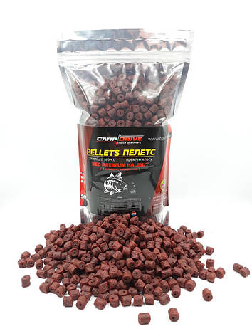 Пелети насадок, пелети короповий, пелети Carp Dream Red Halibut Кріль ( з отвором) 8мм 500 г, фото 1