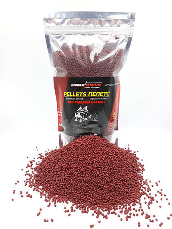 Пелети Кріль, пелети короповий, пелети Carp Dream Red Premium Halibut (преміум класу, Кріль) 2 мм 500гр, фото 1