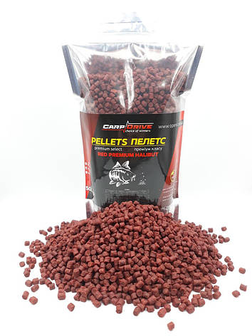 Пелети, короповий пелети, пелети Carp Dream Red Premium Halibut (преміум класу, Кріль) 4,5 мм 500гр, фото 1