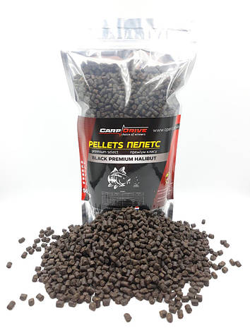 Пелети, пелети для коропа, пелети Carp Dream Black Premium Halibut (преміум класу) 4,5 мм 500гр, фото 1