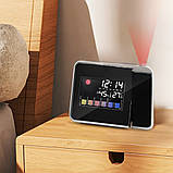 Електронний годинник метеостанція Сolor Screen Calendar 8190 з підсвіткою та проекцією часу настільний, фото 9