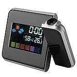 Електронний годинник метеостанція Сolor Screen Calendar 8190 з підсвіткою та проекцією часу настільний, фото 6