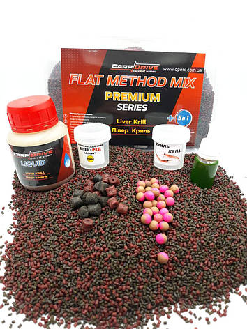 Методний пелет, метод мікс Liver Krill (Лівер Криль) Premium series + Carp Dream 5 в 1, фото 1