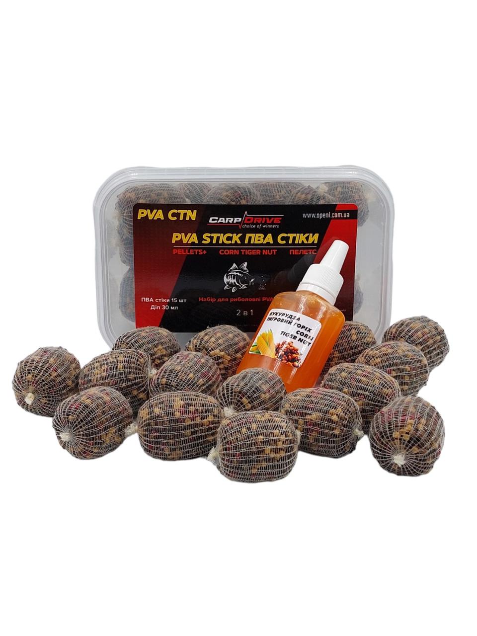 Готові PVA - стіки Кукурудза - Тигровий горіх "Corn - Tiger nut" + ліквід