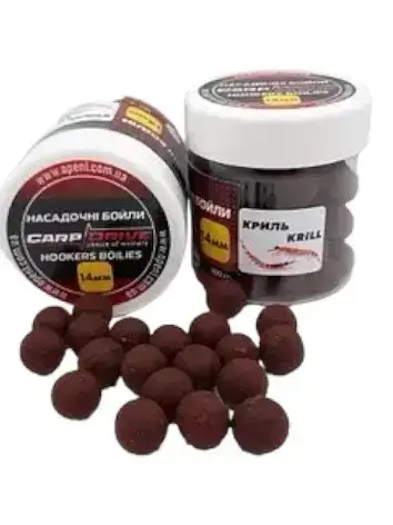 Насадкові бойли 14мм, бойли на коропа, бойли Криль (Krill) 14мм 100г, фото 1