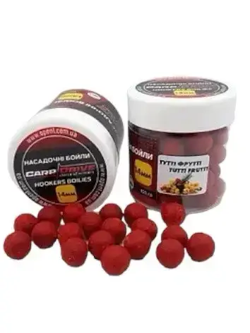 Насадкові бойли 14мм, бойли на коропа, бойли Тутті фрутті (Tutti Fruit) 14мм 100г, фото 1