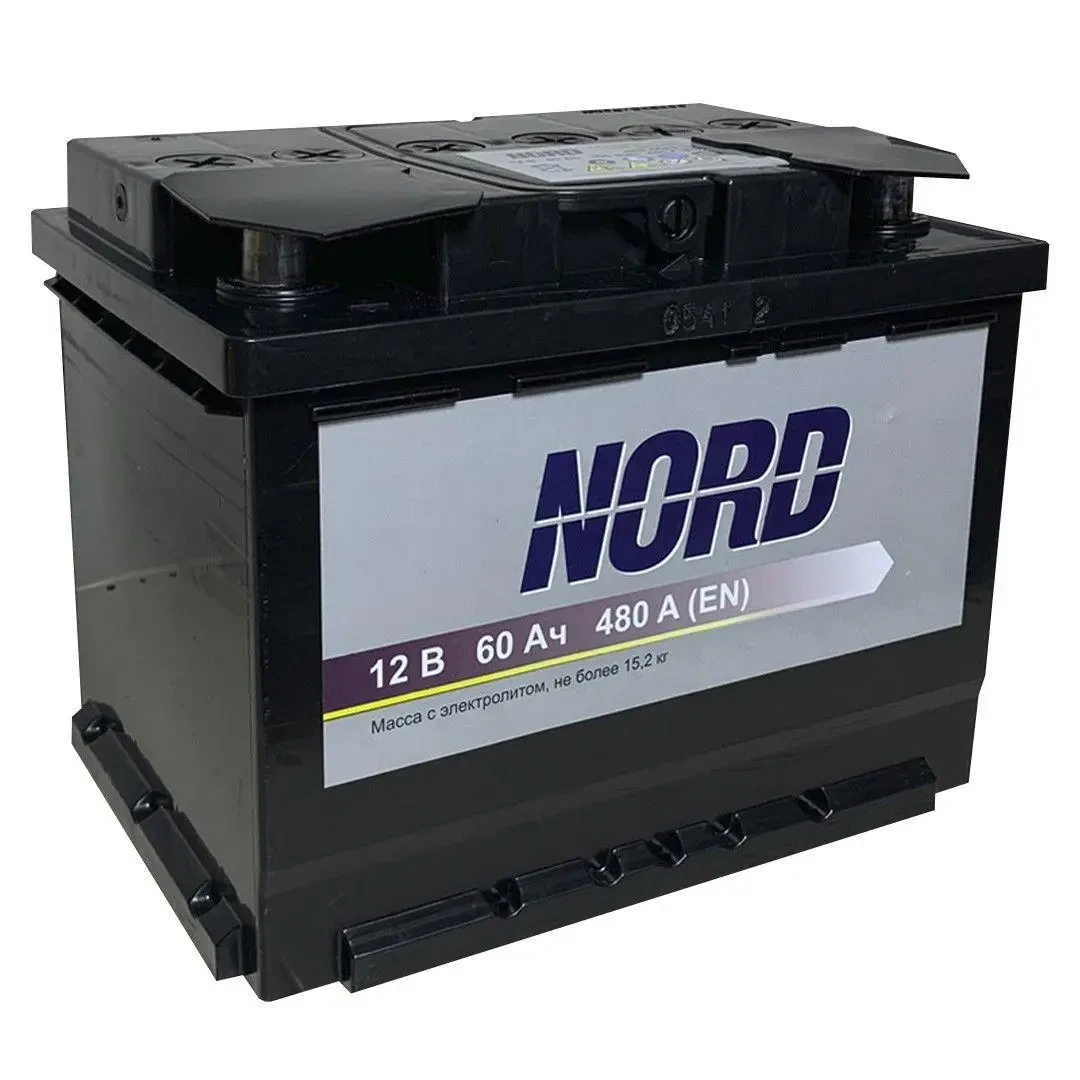 Акумулятор автомобільний NORD 60 Ah (L+) (480А)