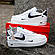 SALE ТОП Чоловічі Кросівки Nike Air Force білі з чорним, фото 4