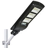 Вуличний ліхтар на сонячній батареї LED світильник на стовп для вуличного освітлення з датчиком руху, фото 5