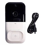 Домофон Smart Doorbell Wifi-5X Бездротова відеокамера дверного дзвінка з функцією детектора руху, фото 3