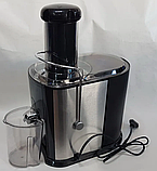 Соковижималка електрична Domotec 5221MS 1000W відцентрова, з місткістю для соку 300 мл, 2 швидкості, фото 7